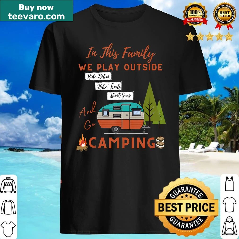 Tank top with the phrase 'In This Family We Play Outside'