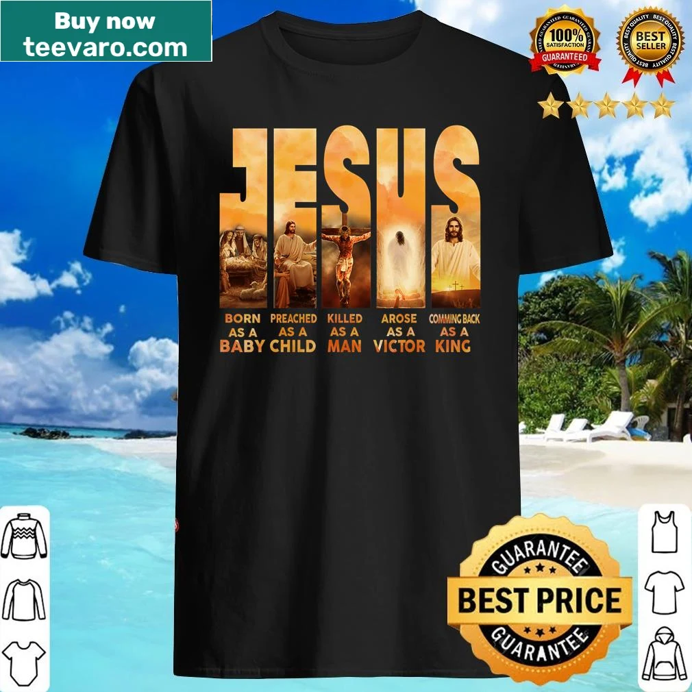 Christian faith shirt with text about Jesus' early life