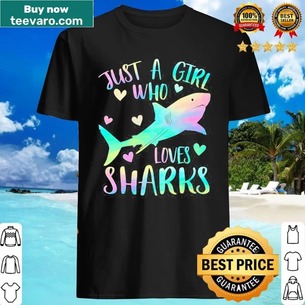 Cute shark-themed design for girls featuring playful graphics