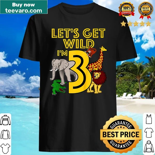 Tank top for kids featuring jungle animals and birthday design