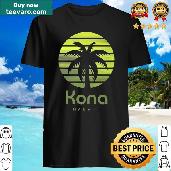 Kona Hawaii shirt featuring a tropical illustration