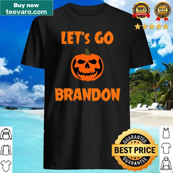 Halloween-themed shirt with 'Let's Go Brandon' slogan