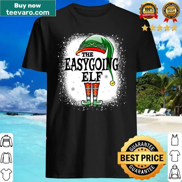 Funny family Christmas shirt with Easygoing Elf design