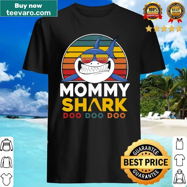 Mommy Shark long sleeve shirt featuring cute illustration