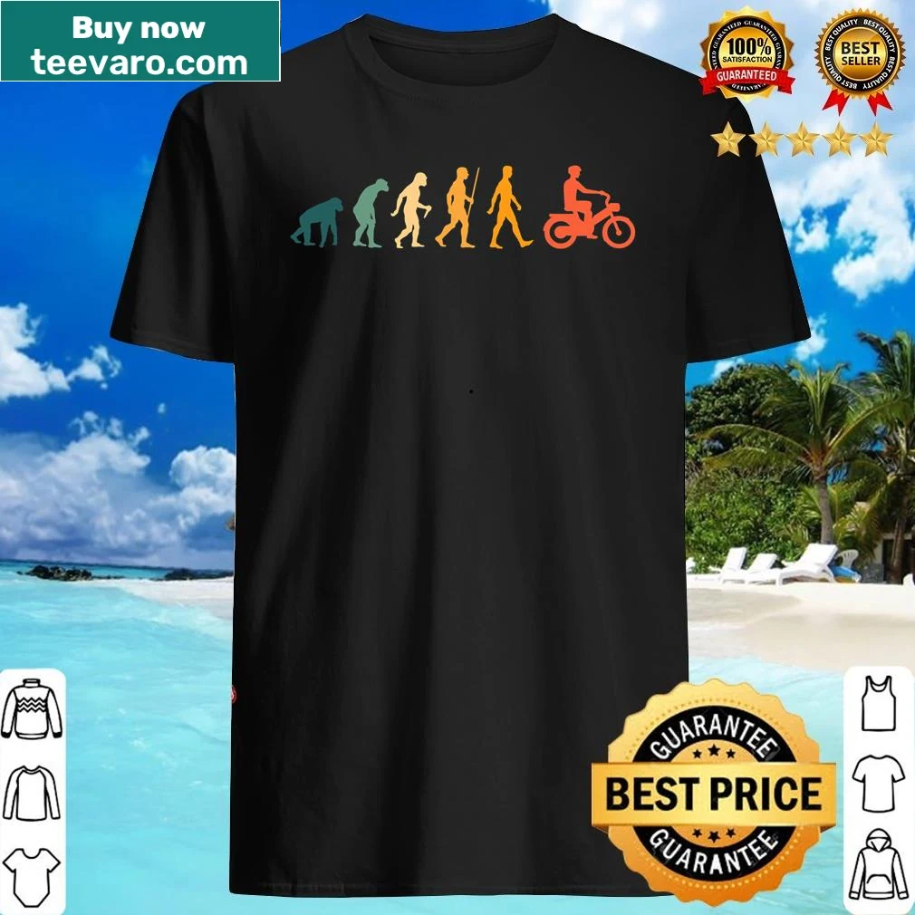 Retro shirt showcasing the evolution of mopeds