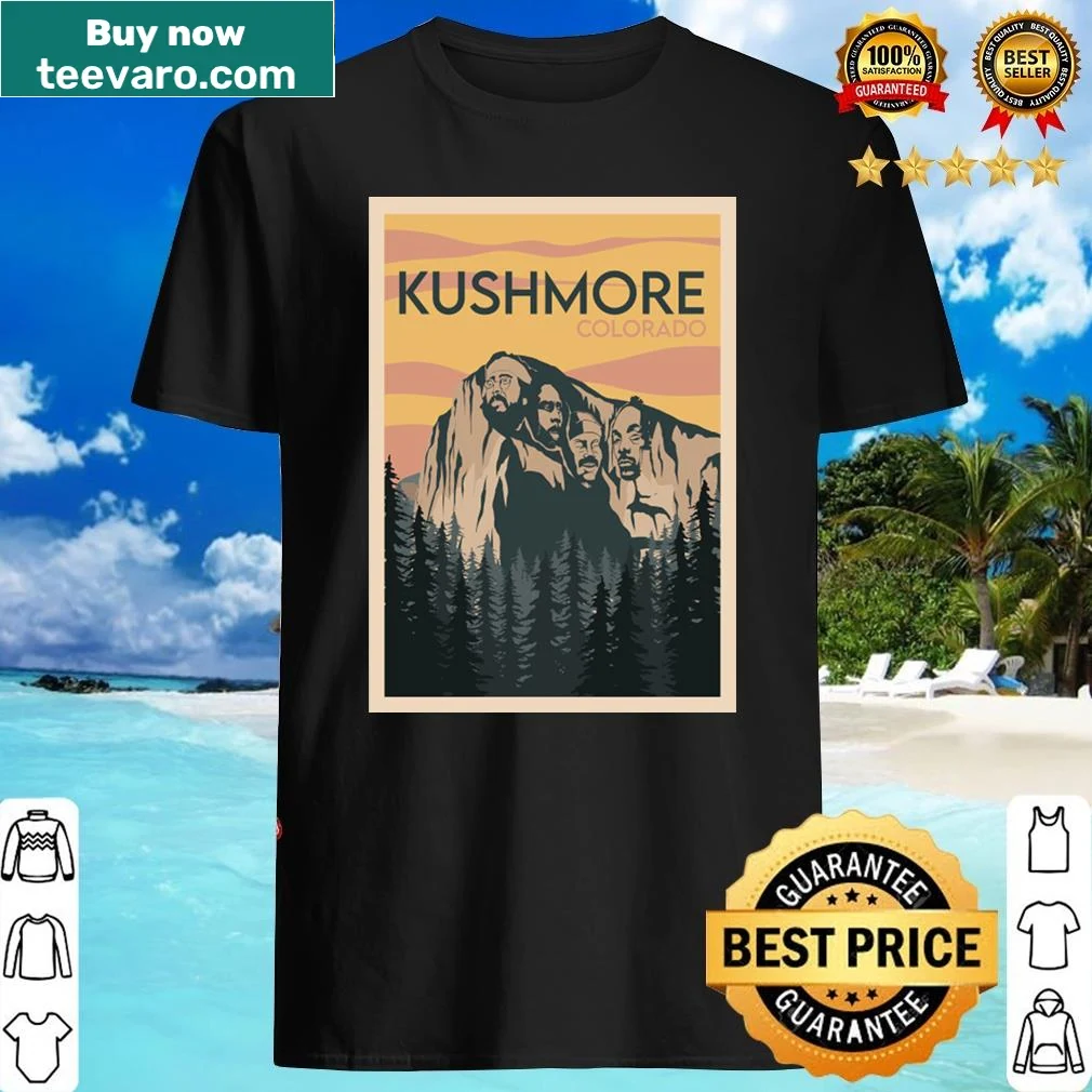 Illustration of Mount Kushmore for Colorado shirt
