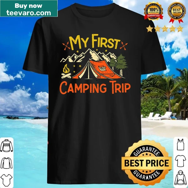 Camper graphic shirt for kids celebrating camping adventures