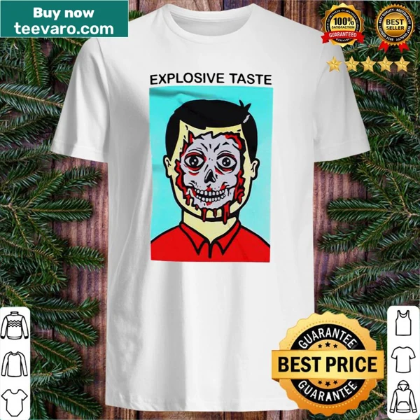 Shirt featuring Neck Deep band graphic with 'Explosive Taste' text