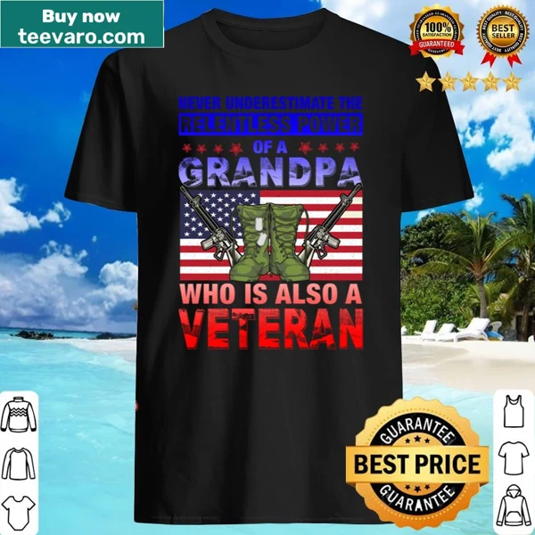 Veteran-themed shirt honoring grandfathers and their strength