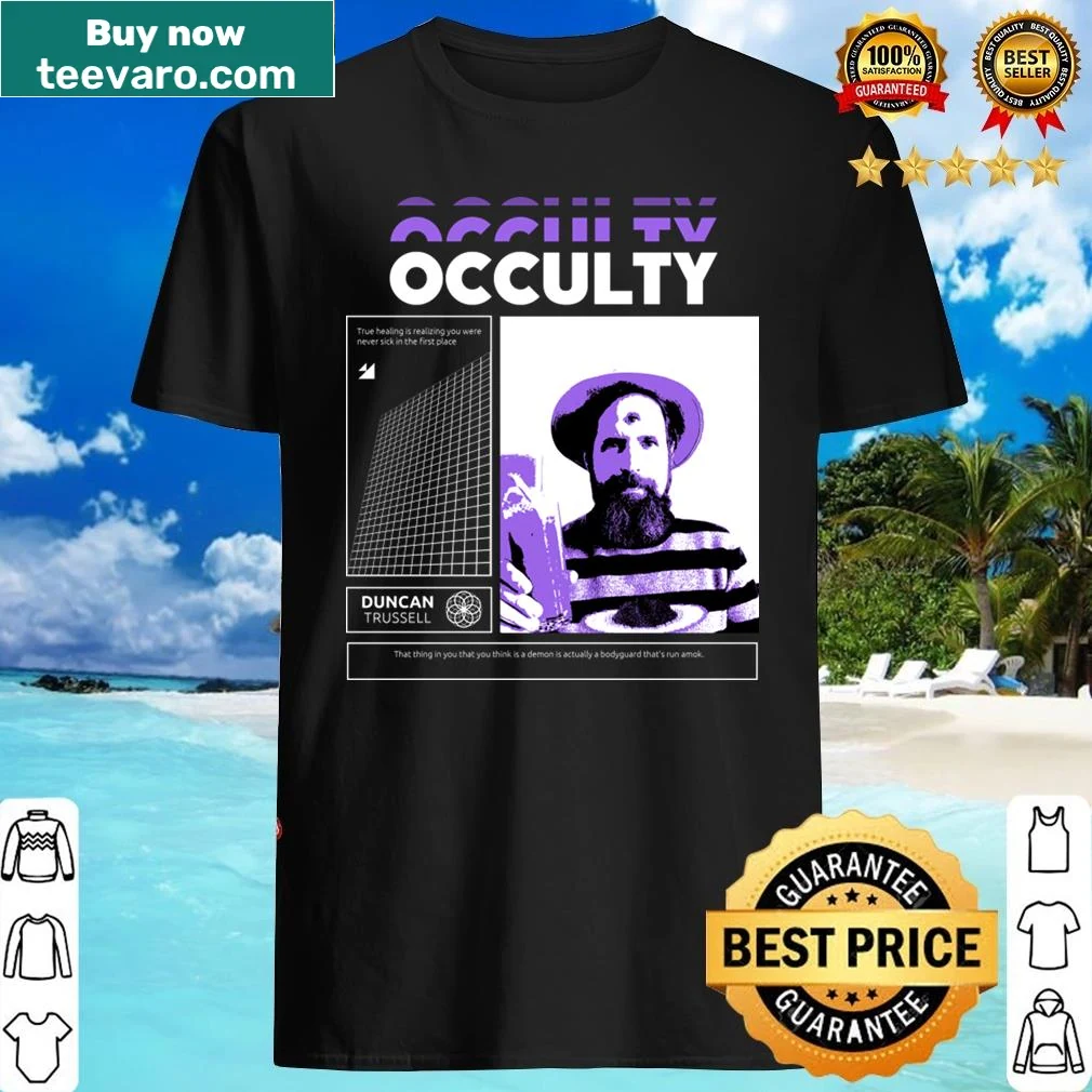 Humorous shirt featuring playful illustrations inspired by Duncan Trussell.