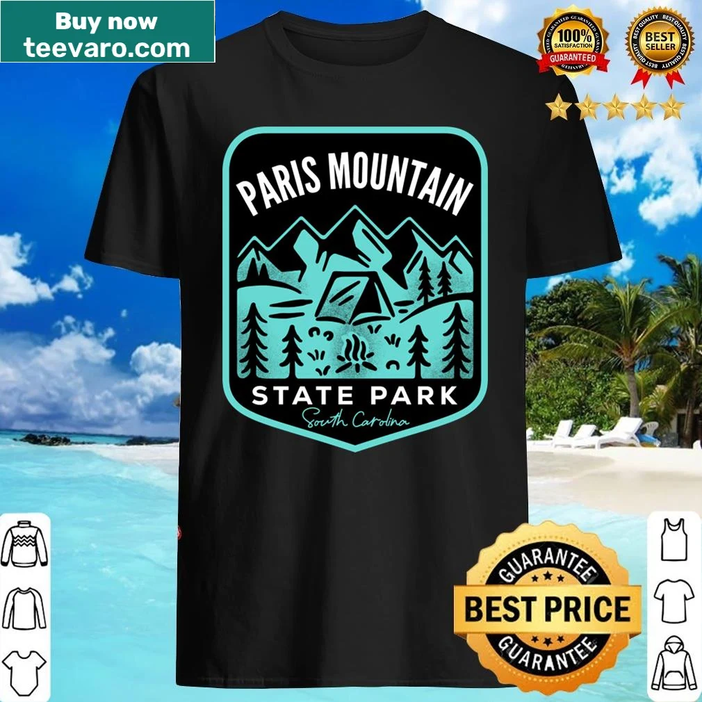 Paris Mountain State Park graphic on outdoor-themed shirt