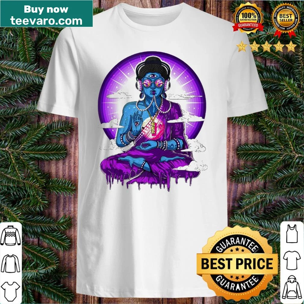 Psychedelic Buddha shirt for yoga and meditation