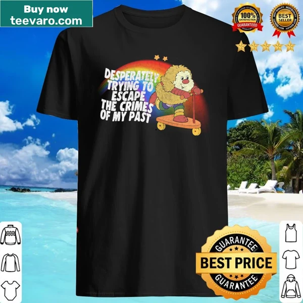 Retro 80s style shirt with faded nihilism design