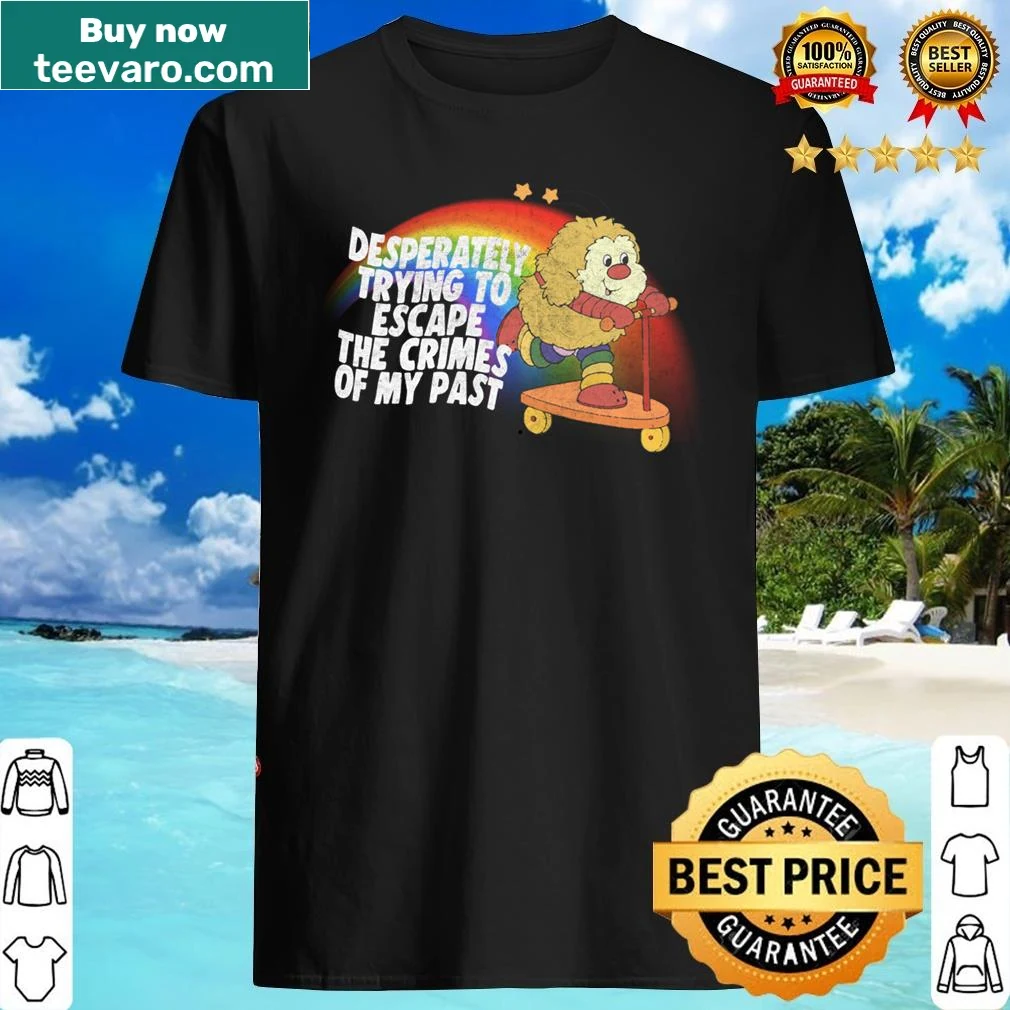 Retro 80s style shirt with faded nihilism design