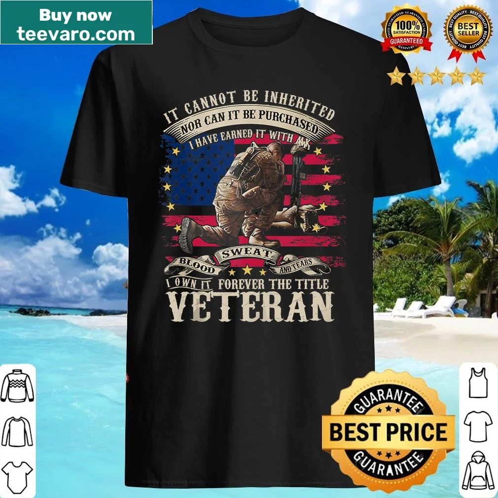 Veteran tank top featuring US flag and combat boots