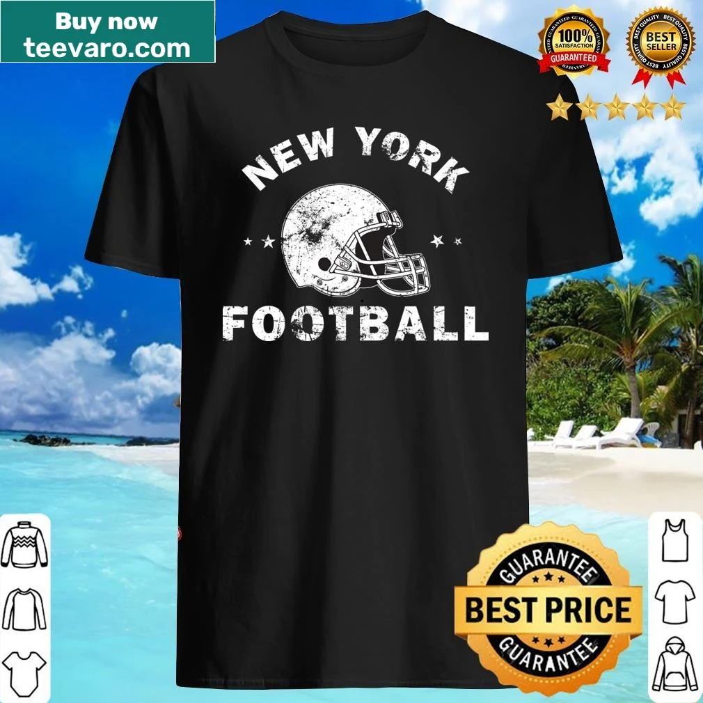 Vintage New York football-themed shirt celebrating the city's sports legacy.