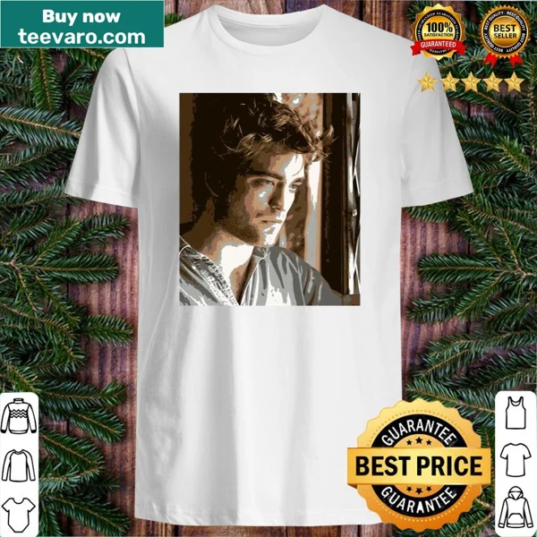 Graphic t-shirt featuring a stylized image of Robert Pattinson