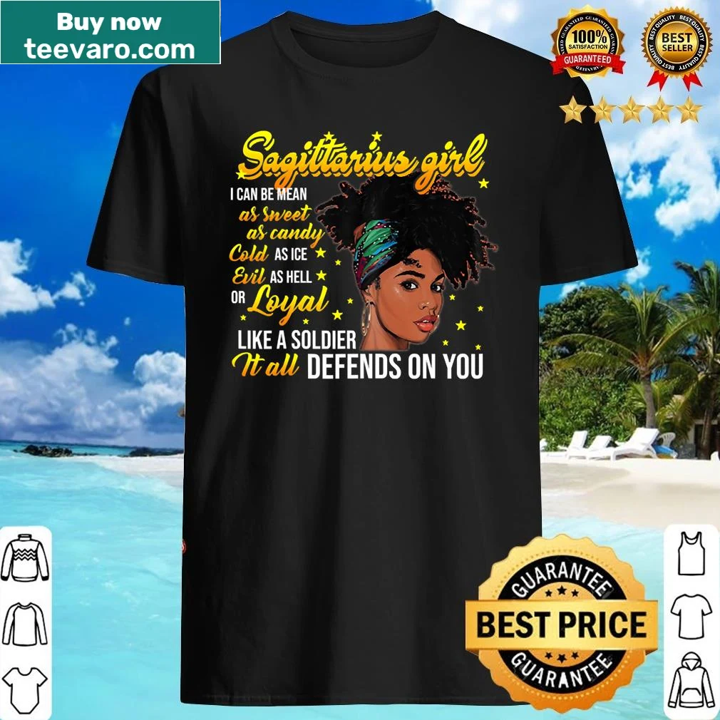 Sagittarius-themed birthday shirt for black women with stylish typography