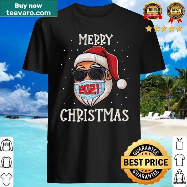 Santa Claus graphic with Christmas trees for holiday spirit