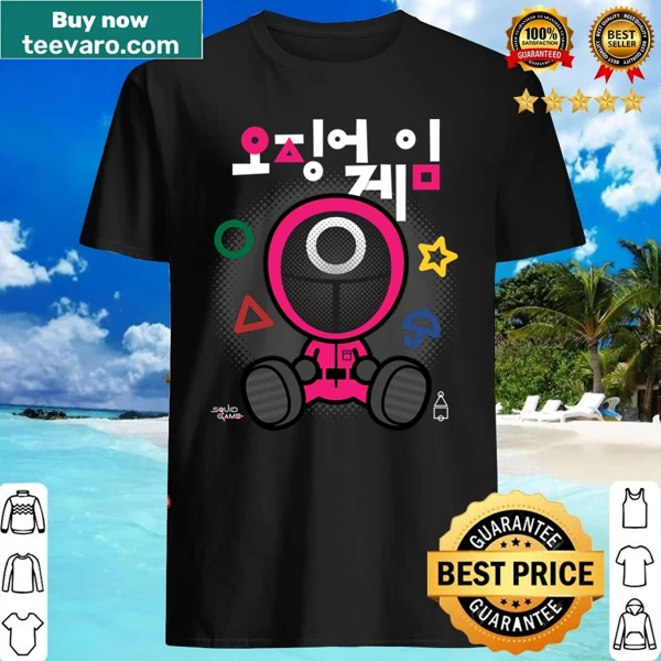 Cartoon Chibi squid soldier graphic t-shirt