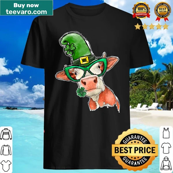Funny St. Patrick's Day cow graphic shirt