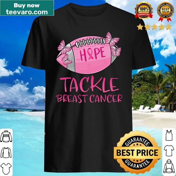 Illustrated pink butterfly and football design for breast cancer awareness