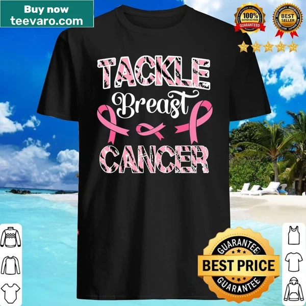 Support breast cancer awareness with a bold graphic tee