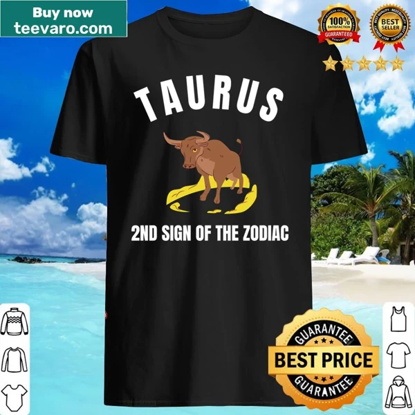 Taurus zodiac shirt with simple typography