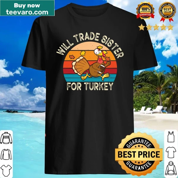 Funny Thanksgiving kids shirt with humorous trade graphic