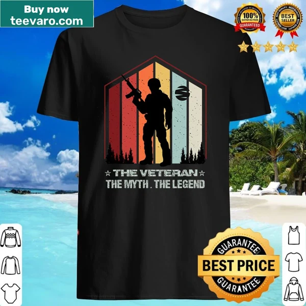 Retro sunset shirt featuring a soldier silhouette and nostalgic text