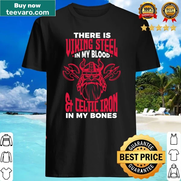 Illustrated Viking shirt celebrating Norse heritage and strength