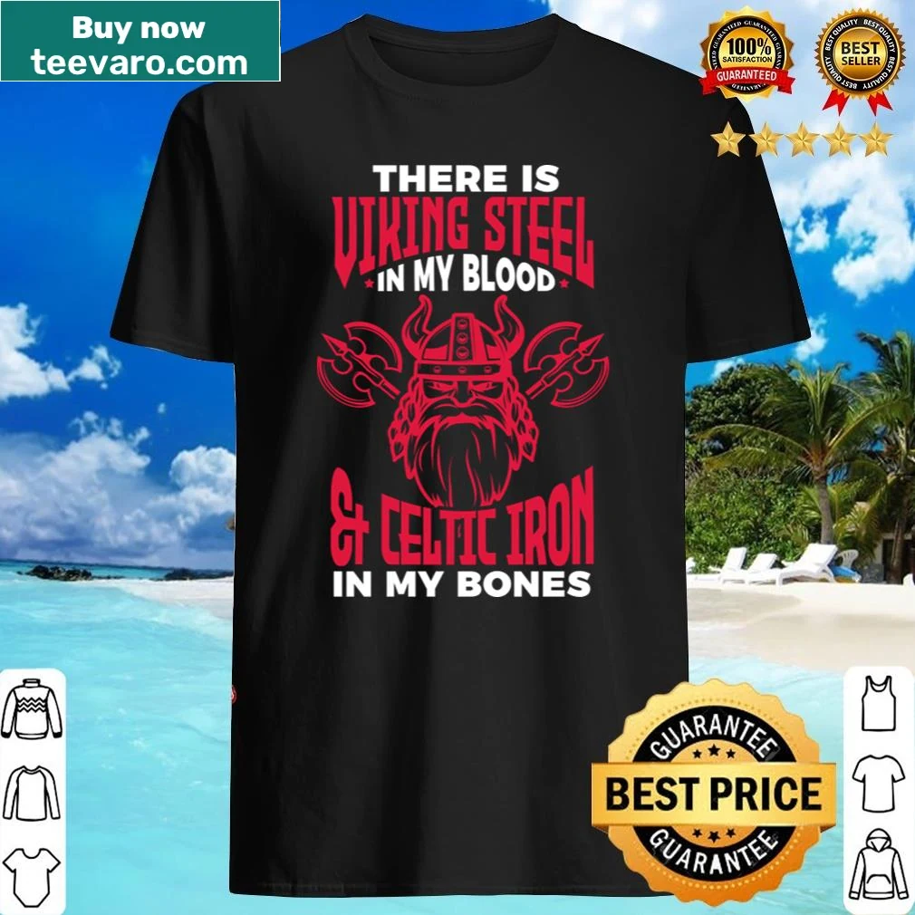 Illustrated Viking shirt celebrating Norse heritage and strength