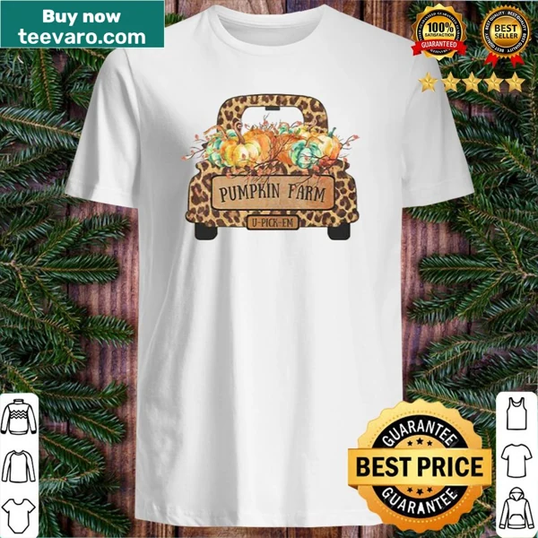 Illustrated truck with pumpkins for Thanksgiving shirt