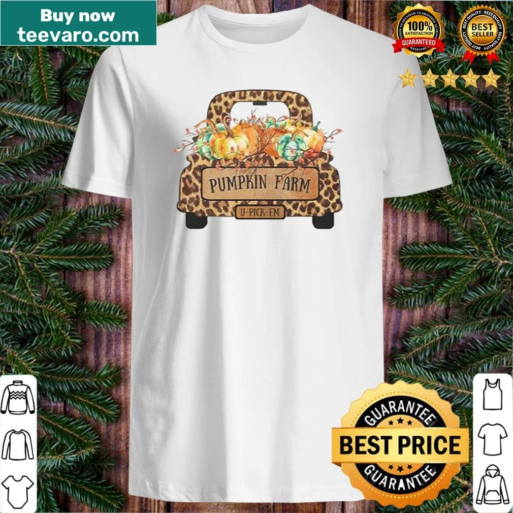 Illustrated truck with pumpkins for Thanksgiving shirt