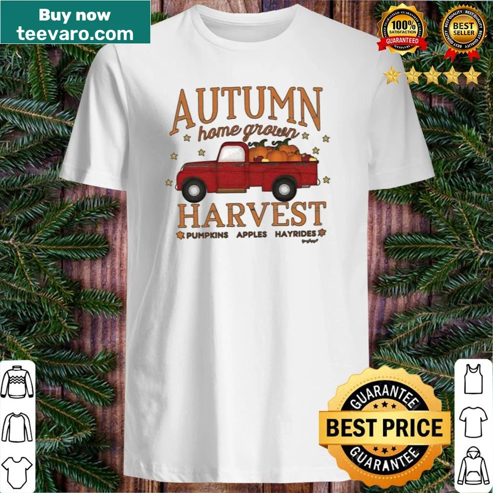 Truck with pumpkins and apples for Thanksgiving shirt