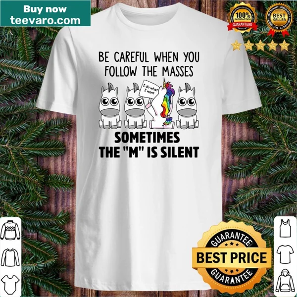Sarcastic unicorn graphic shirt with witty saying.