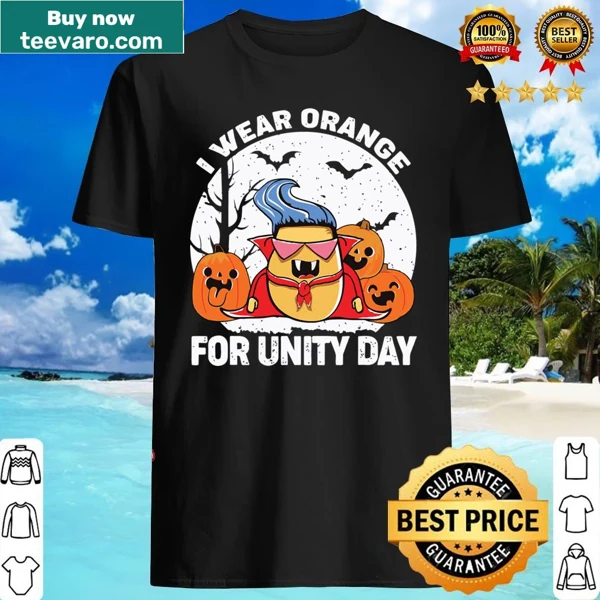 Funny Unity Day shirt with pumpkin, vampire, and potato design