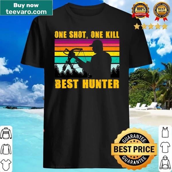 Vintage-style hunting shirt with crossbow graphic and text