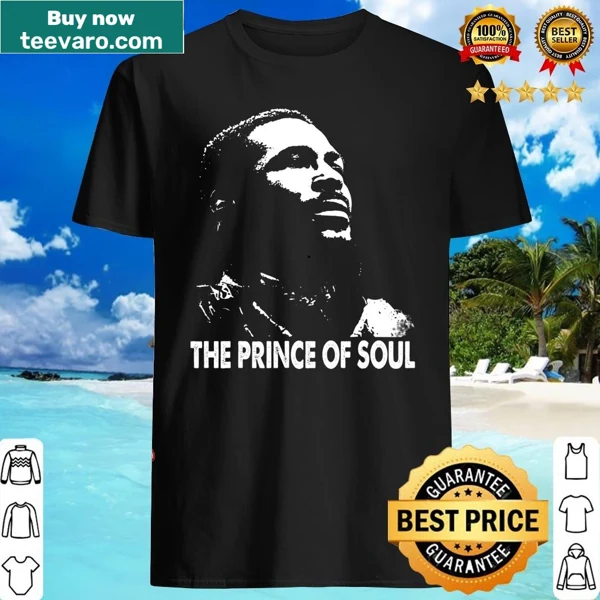 Shirt featuring essential lyrics from Marvin Gaye in white and black design.
