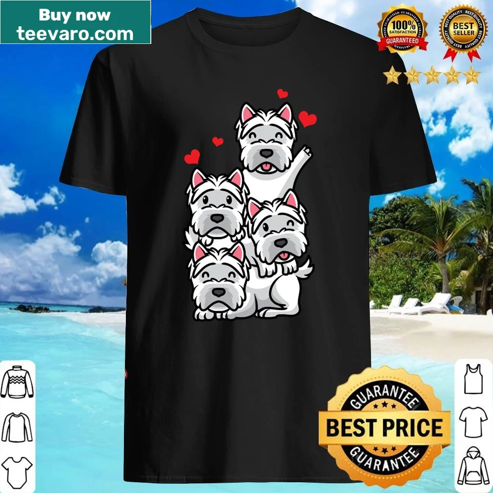 Kawaii shirt featuring a White West Highland Terrier