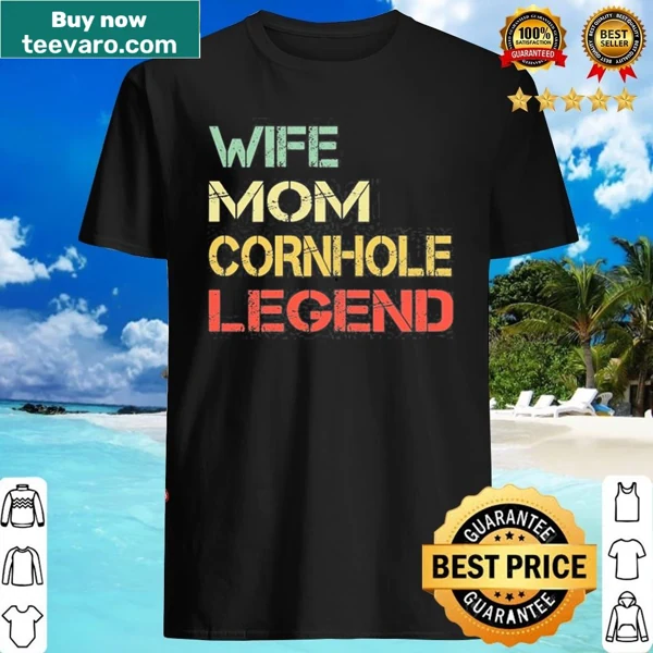 Cornhole Legend shirt showcasing a playful tribute to cornhole skills