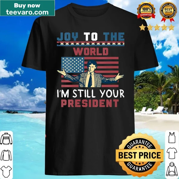Funny holiday shirt featuring Trump in an ugly Christmas sweater style