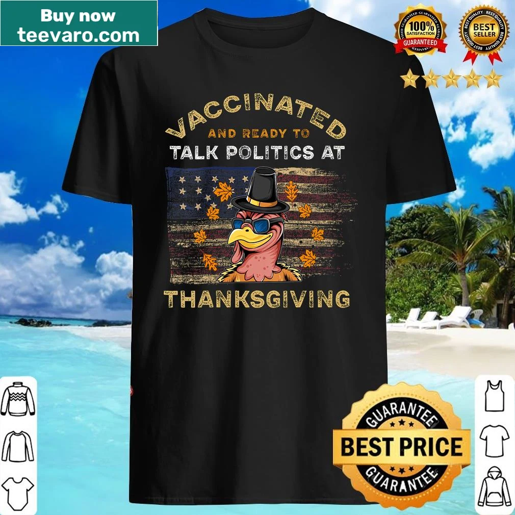 Funny Thanksgiving V-neck shirt for women with political humor
