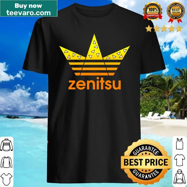 Zenitsu graphic shirt with three stripes design