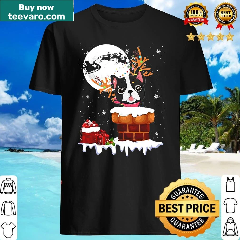 Funny Christmas shirt for bulldog lovers.