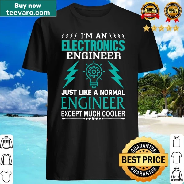 Shirt displaying 'Cool Electronics Engineer' in bold typography