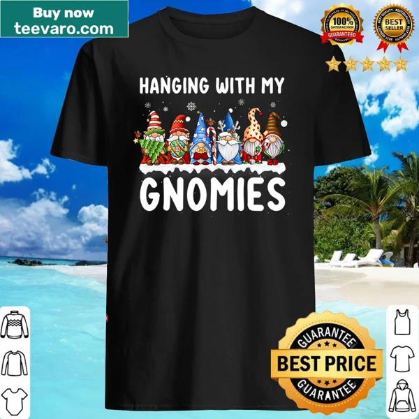 Children's Christmas shirt with playful gnomes