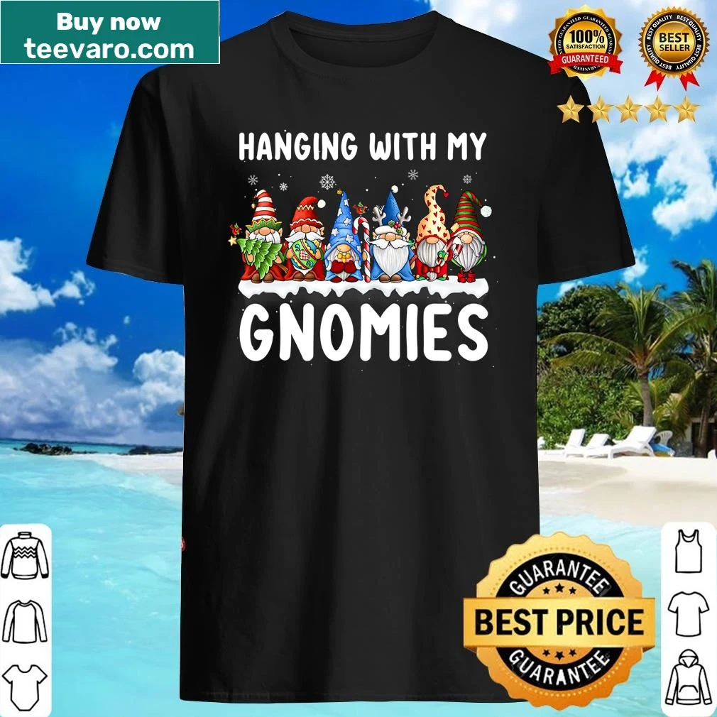 Children's Christmas shirt with playful gnomes