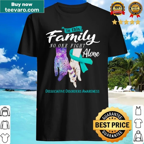 Shirt promoting dissociative disorders awareness with meaningful text