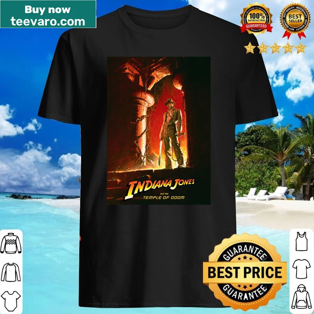 Classic shirt featuring a vintage-inspired design for Indiana Jones and The Temple of Doom.